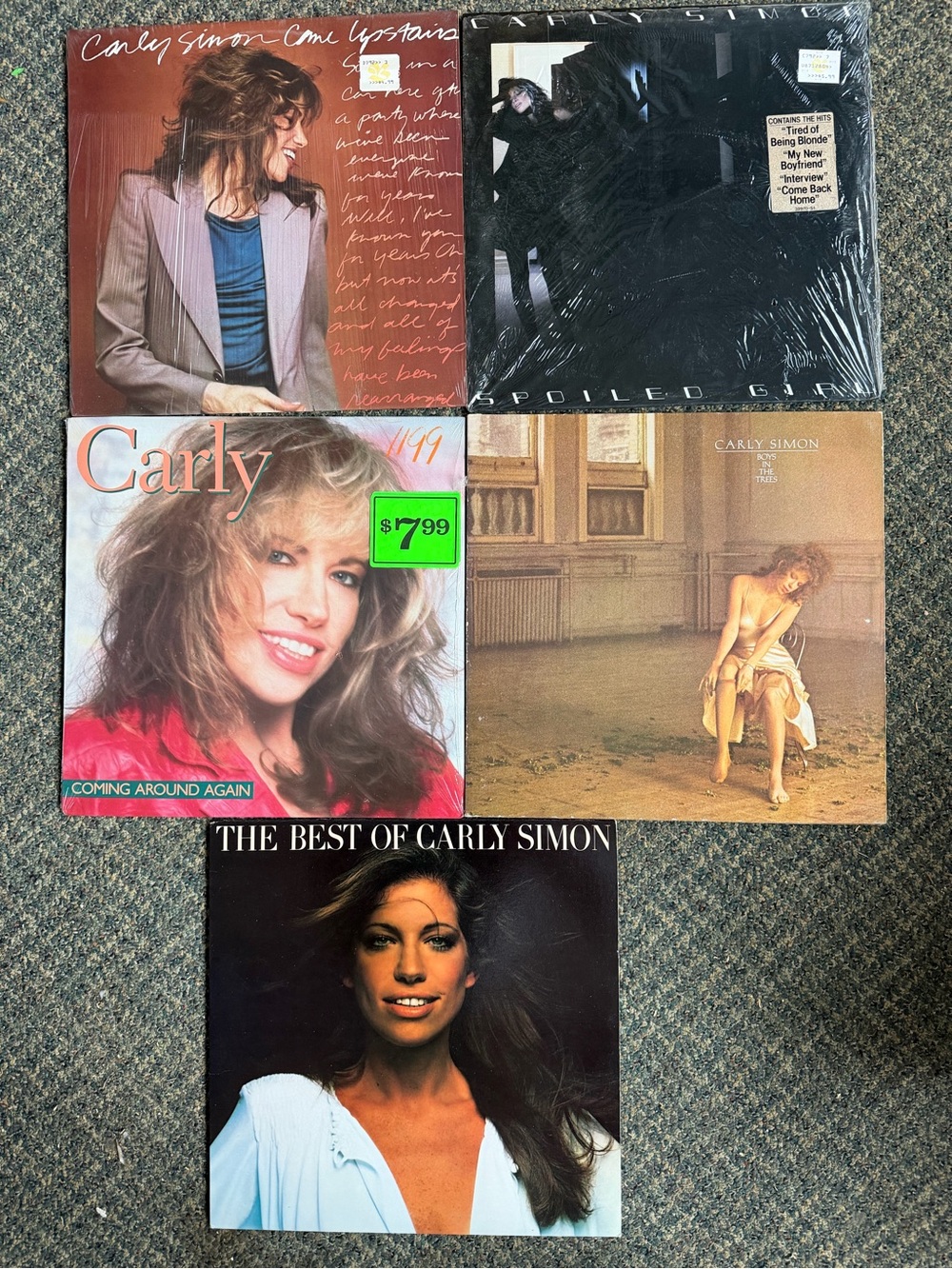 Carly Simon Vintage Vinyl Records